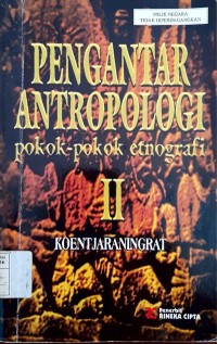 Pengantar Antropologi II